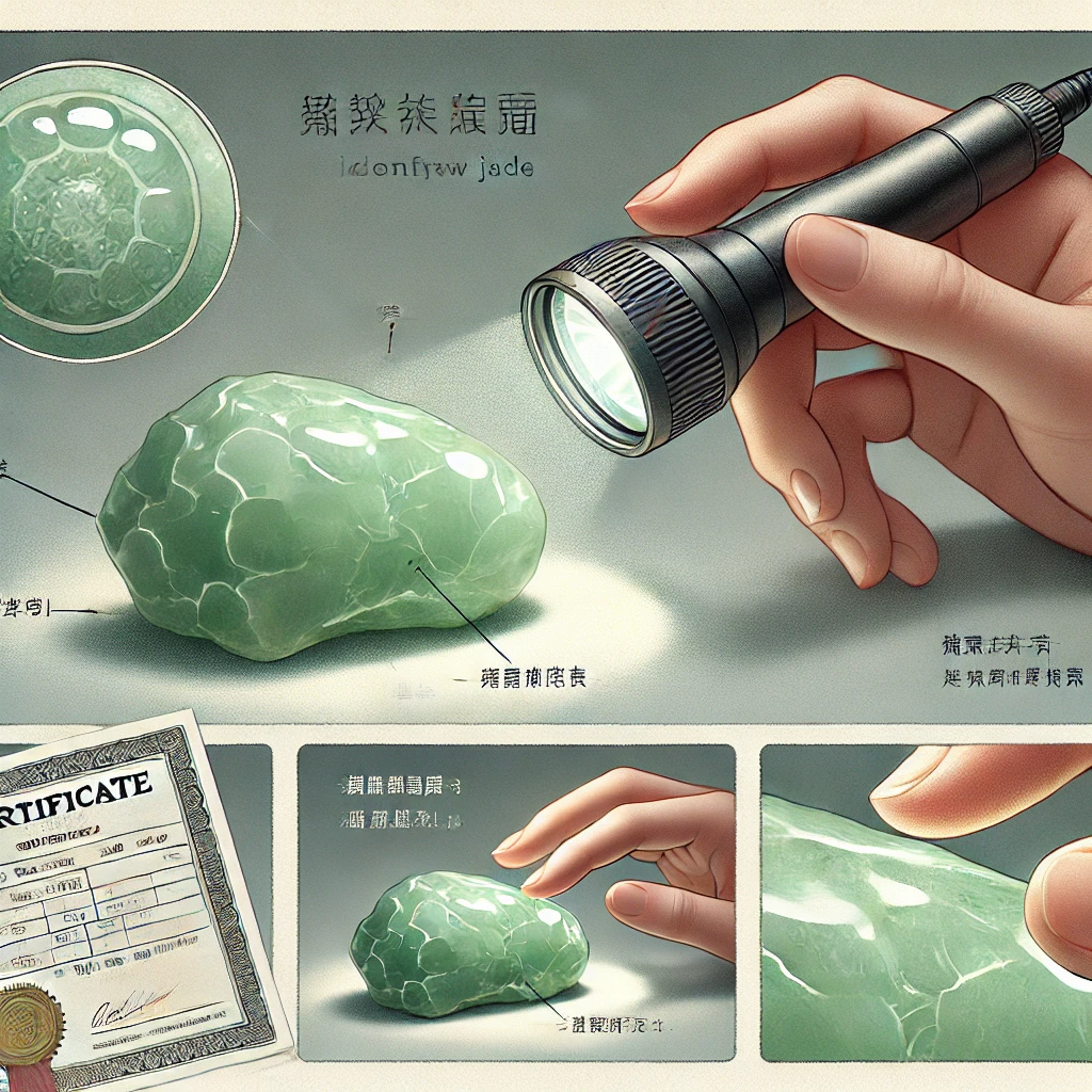 翡翠鉱と呼ばれる種類の原石です。