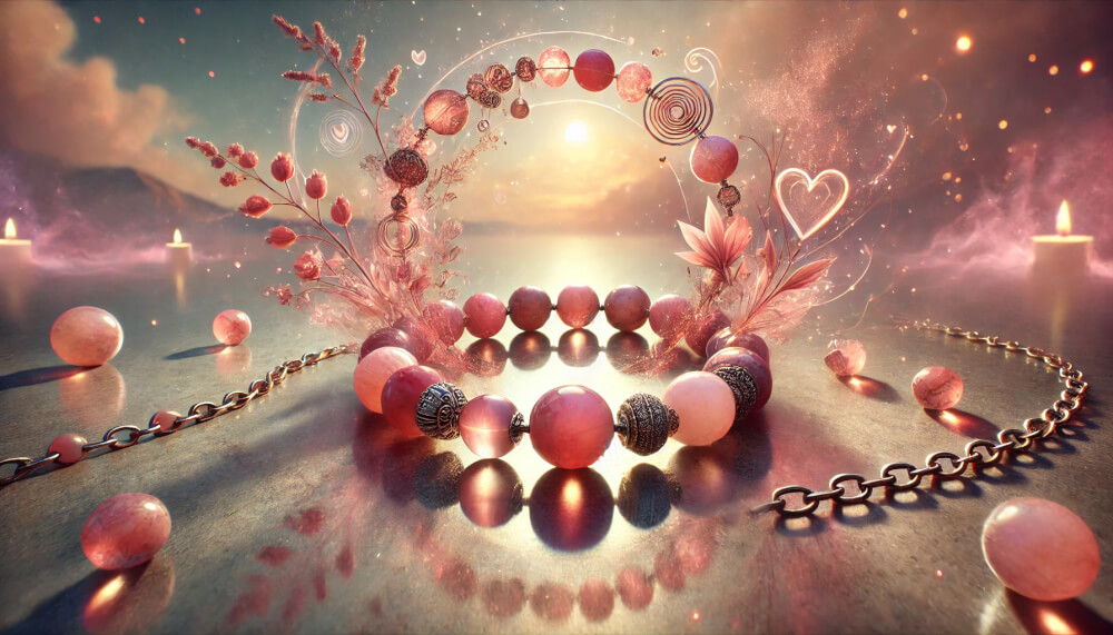 DALL%C2%B7E 2025 08 29 23.22.45 A wide calming and mystical image visualizing the concept  The Meaning of Pink Epidotes Stone Word  Liberation from the Past and the Secret of Its  - エピドートの石言葉「過去からの解放」とは？心を癒す力の秘密を解説