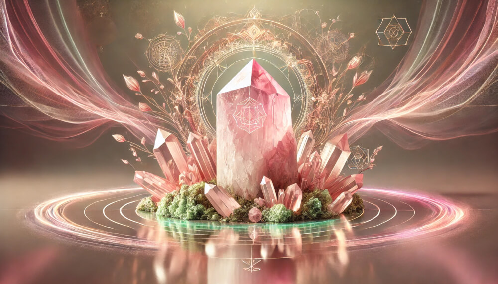 DALL%C2%B7E 2025 08 29 23.25.56 A wide elegant and mystical image themed around the concept  The Connection Between Epidotes Stone Words and Color %E2%80%93 The Spiritual Meaning Told by  - エピドートの石言葉「過去からの解放」とは？心を癒す力の秘密を解説