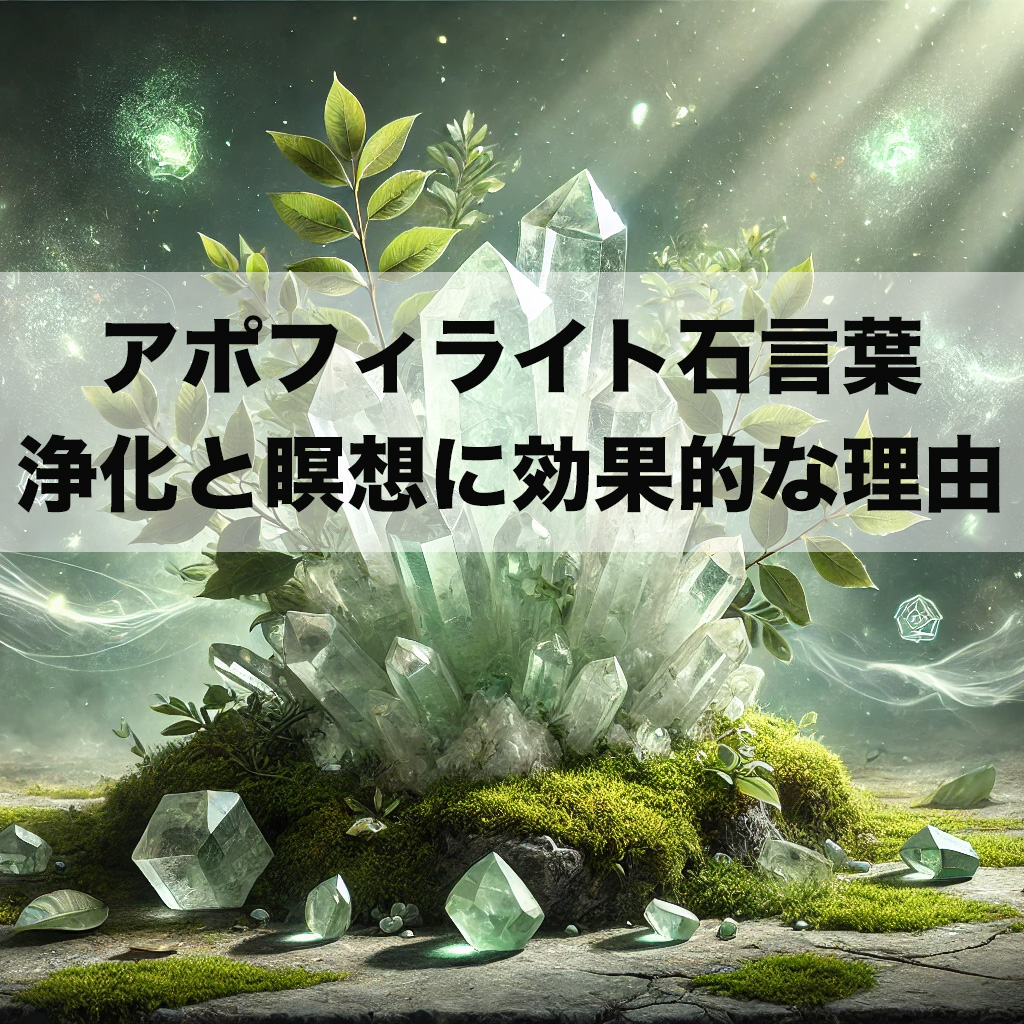 vdfbv - アポフィライトの石言葉とは？浄化と瞑想に効果的な理由を徹底解説