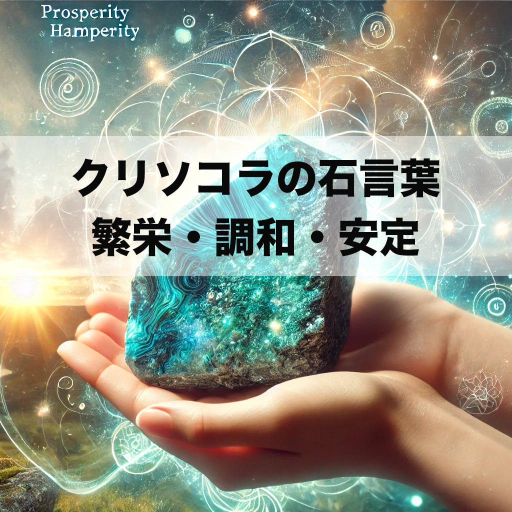 cdsっfd - クリソコラの石言葉とは？繁栄・調和・安定をもたらす理由