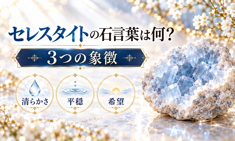 セレスタイトの石言葉は何?3つの象徴 セレスタイトの石言葉は何?3つの象徴