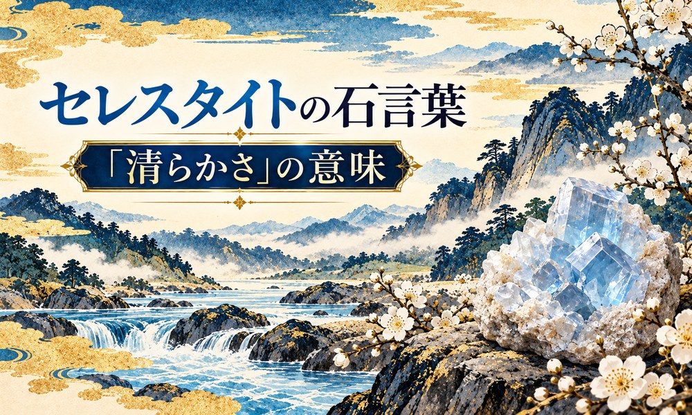 セレスタイトの石言葉「清らかさ」の意味 セレスタイトの石言葉「清らかさ」の意味