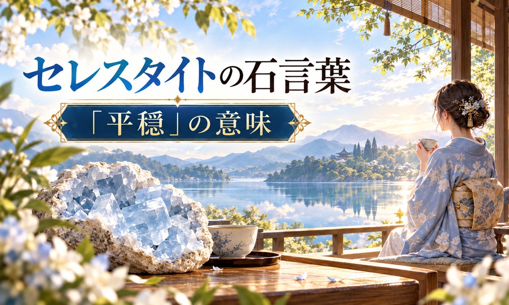 セレスタイトの石言葉「平穏」の意味 セレスタイトの石言葉「平穏」の意味