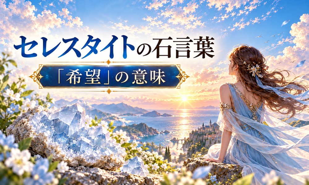 セレスタイトの石言葉「希望」の意味 セレスタイトの石言葉「希望」の意味
