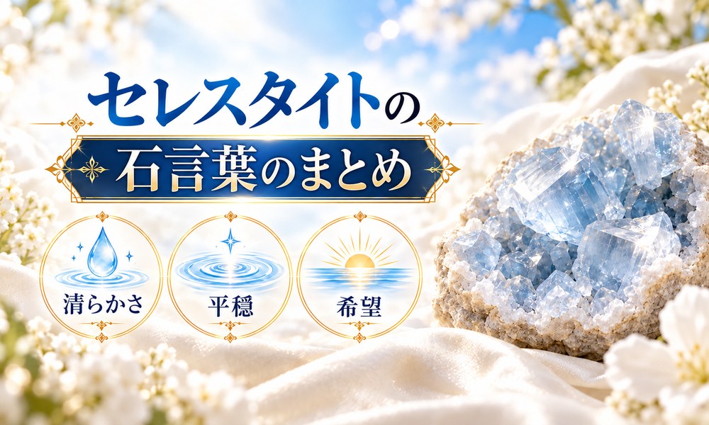 セレスタイトの石言葉のまとめ セレスタイトの石言葉のまとめ