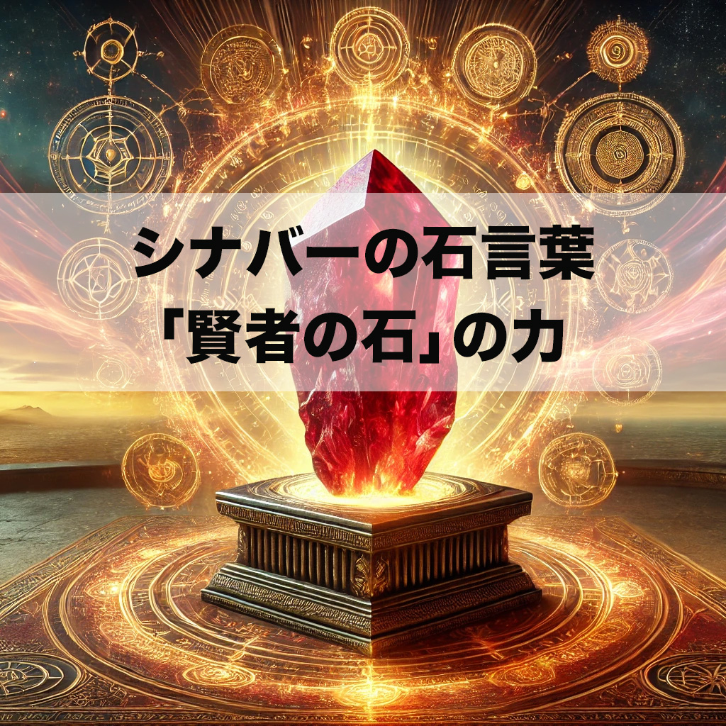 cfgvhbjnk - シナバーの石言葉と「賢者の石」の力｜知恵を引き出し、成功を引き寄せる方法
