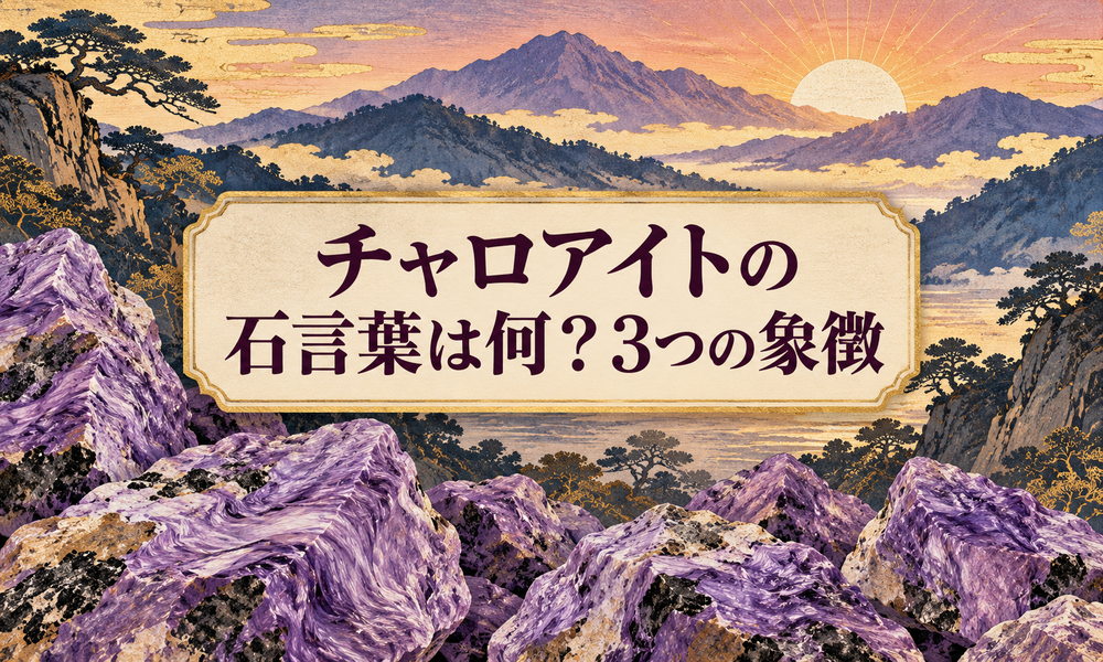 チャロアイトの石言葉は何？3つの象徴