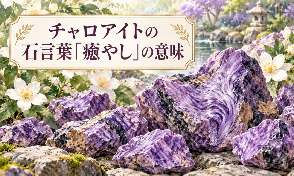 チャロアイトの石言葉「癒やし」の意味