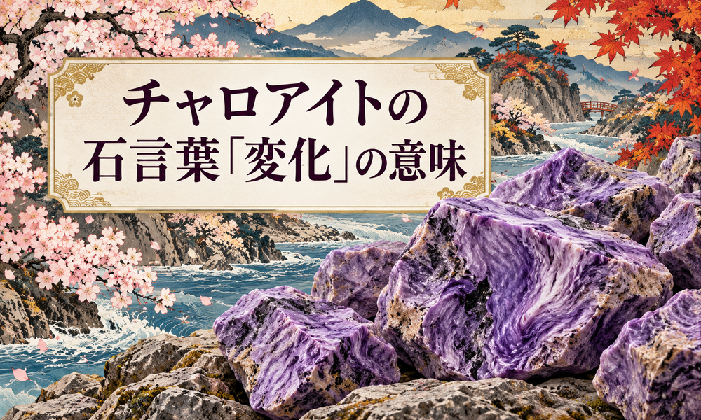 チャロアイトの石言葉「変化」の意味