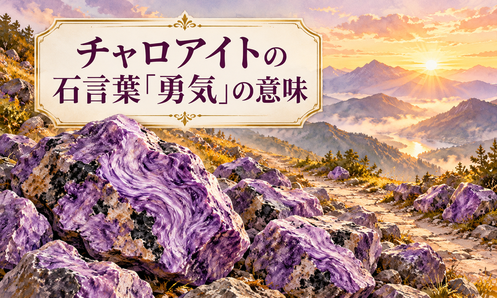 チャロアイトの石言葉「勇気」の意味