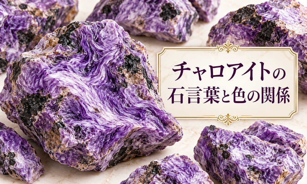 チャロアイトの石言葉と色の関係