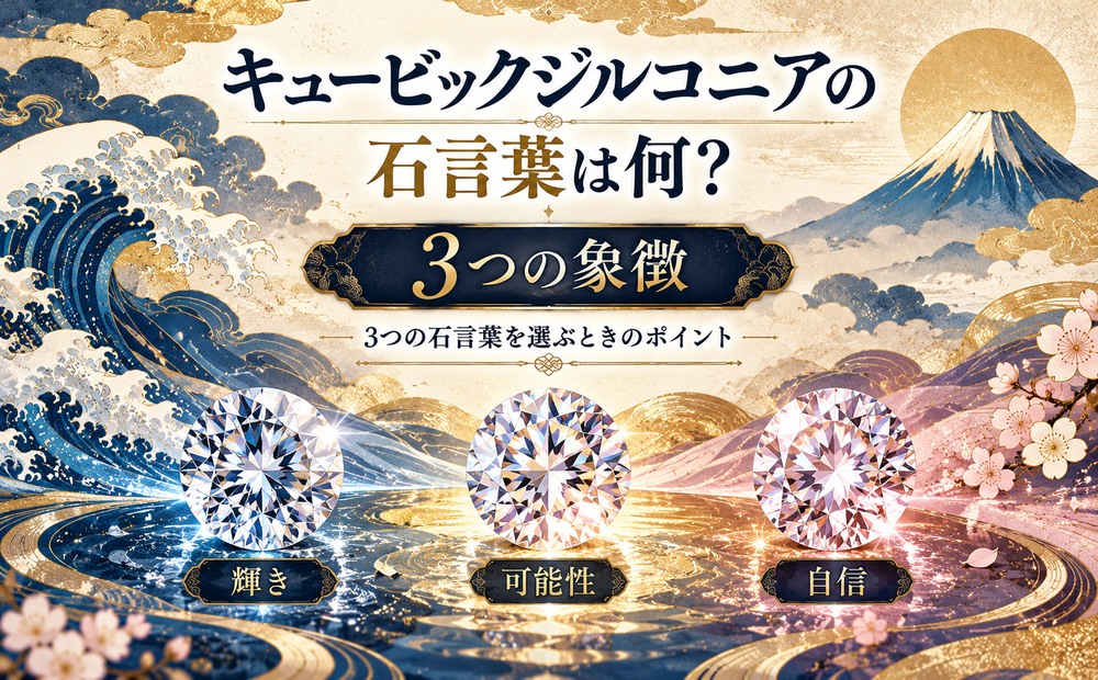 キュービックジルコニアの石言葉は何?3つの象徴 キュービックジルコニアの石言葉は何?3つの象徴