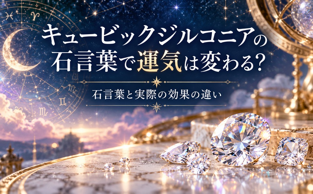 キュービックジルコニアの石言葉で運気は変わる? キュービックジルコニアの石言葉で運気は変わる?