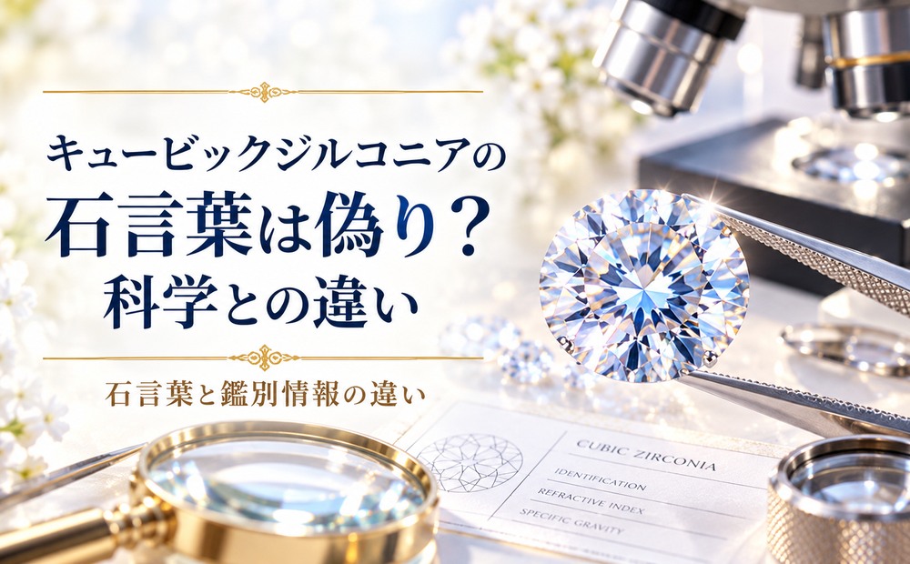 キュービックジルコニアの石言葉は偽り?科学との違い キュービックジルコニアの石言葉は偽り?科学との違い