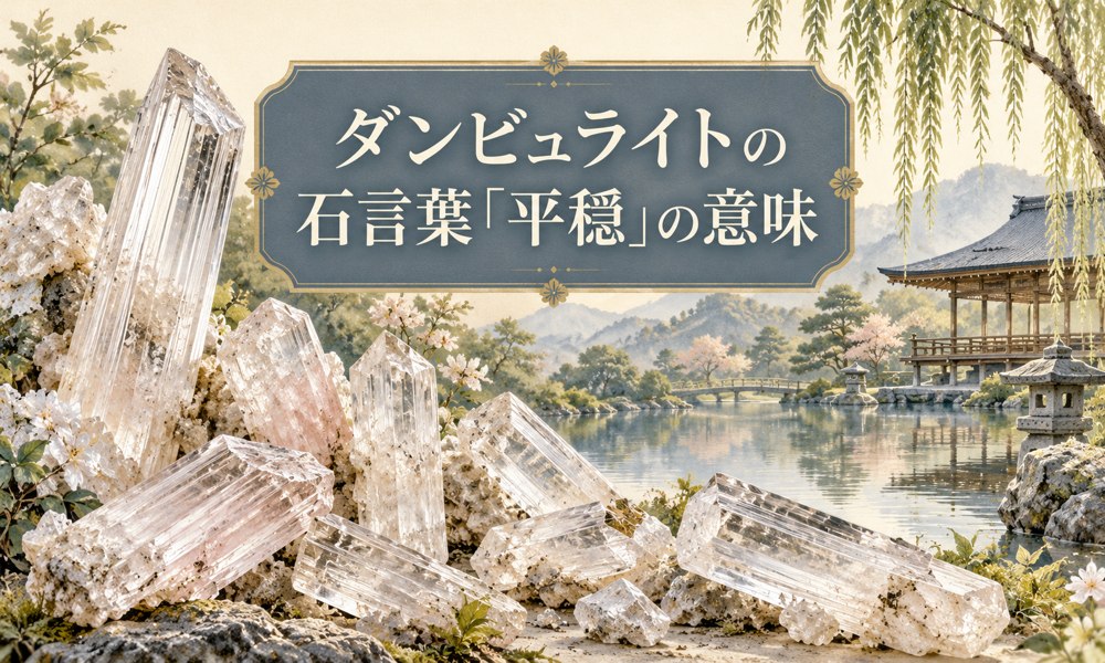 ダンビュライトの石言葉「平穏」の意味 ダンビュライトの石言葉「平穏」の意味