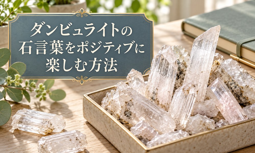 ダンビュライトの石言葉をポジティブに楽しむ方法 ダンビュライトの石言葉をポジティブに楽しむ方法