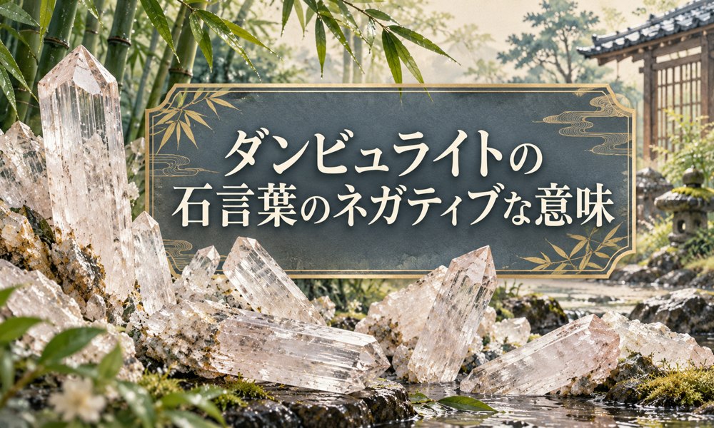 ダンビュライトの石言葉のネガティブな意味 ダンビュライトの石言葉のネガティブな意味
