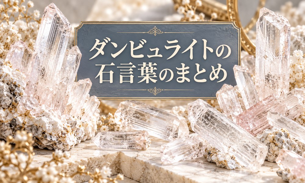 ダンビュライトの石言葉のまとめ ダンビュライトの石言葉のまとめ