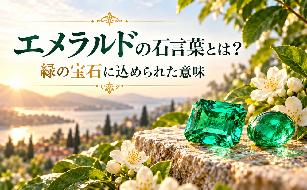 エメラルドの石言葉とは？緑の宝石に込められた意味
