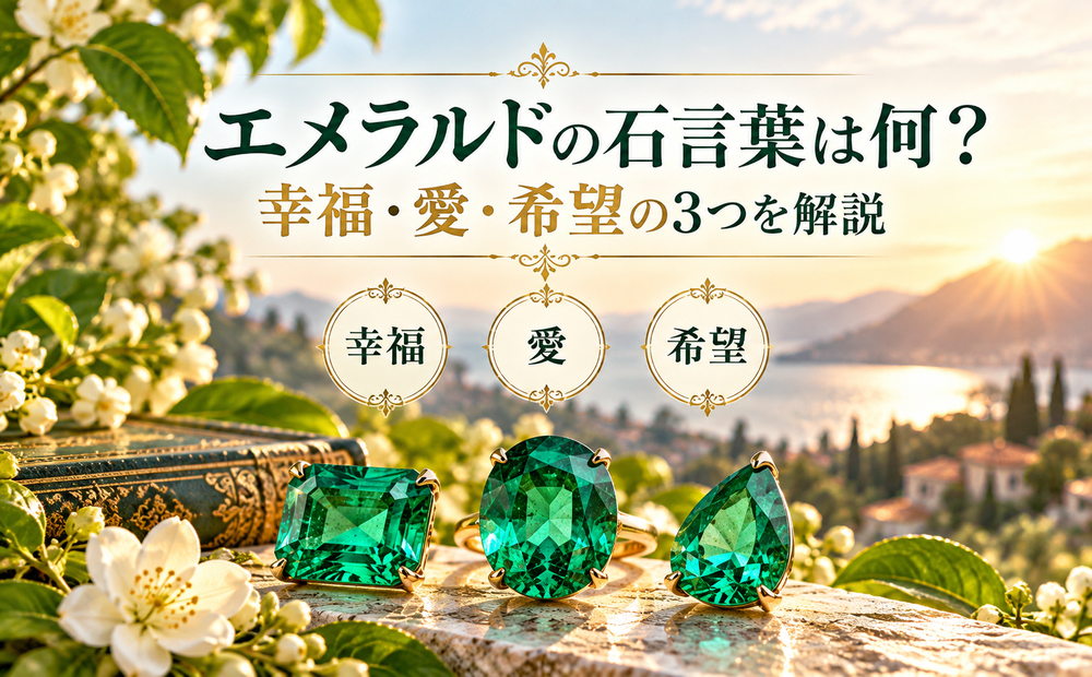 エメラルドの石言葉は何？幸福・愛・希望の3つを解説