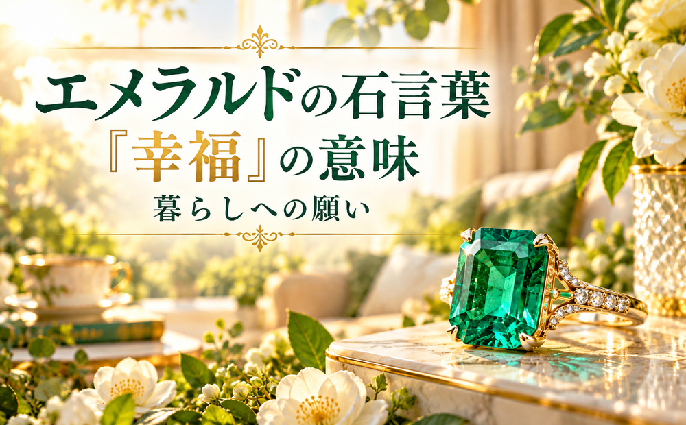 エメラルドの石言葉「幸福」の意味と暮らしへの願い