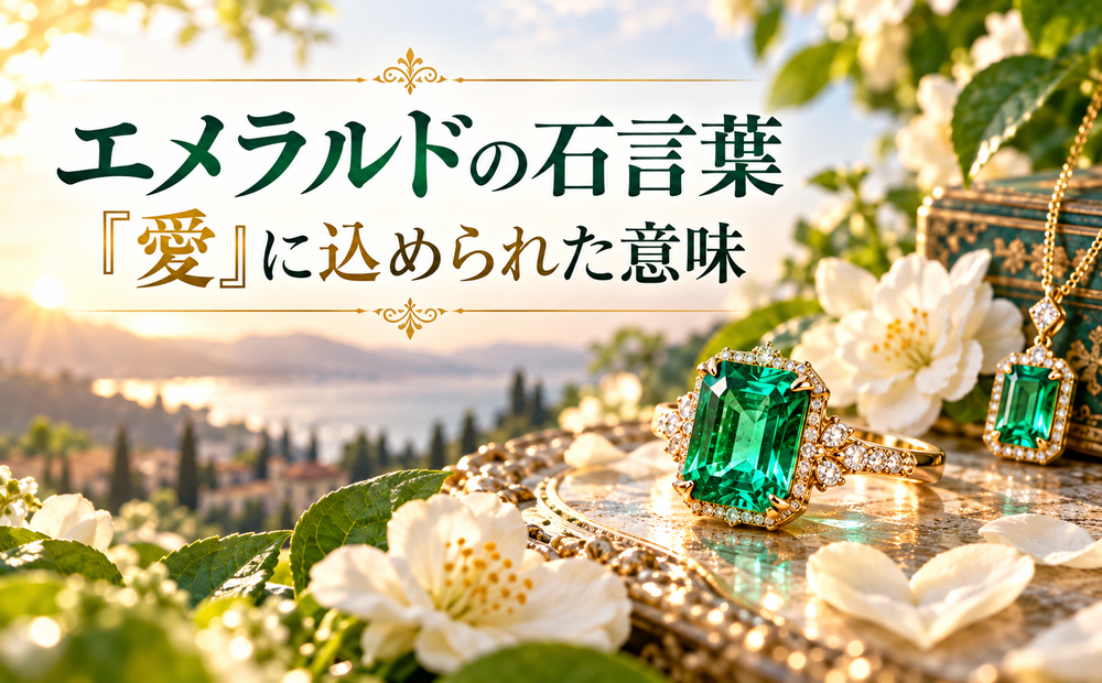 エメラルドの石言葉「愛」に込められた意味
