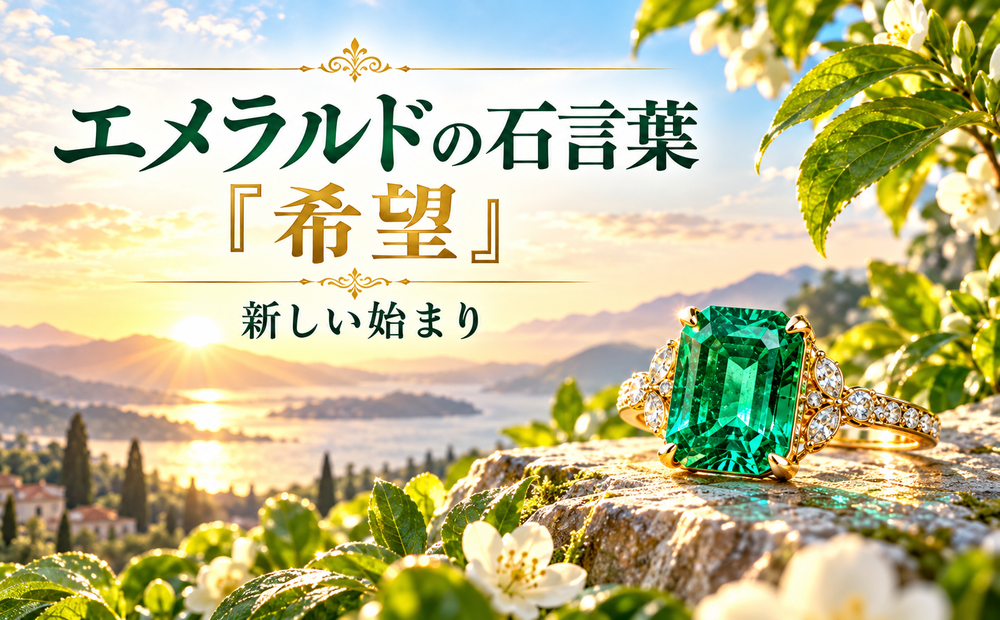 エメラルドの石言葉「希望」と新しい始まり