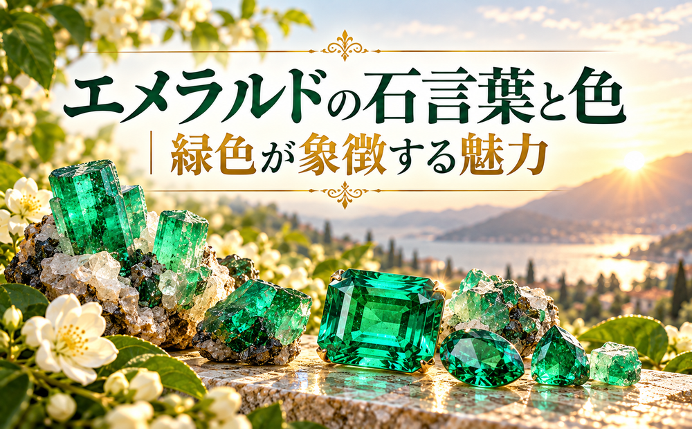 エメラルドの石言葉と色｜緑色が象徴する魅力