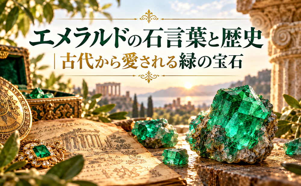 エメラルドの石言葉と歴史｜古代から愛される緑の宝石