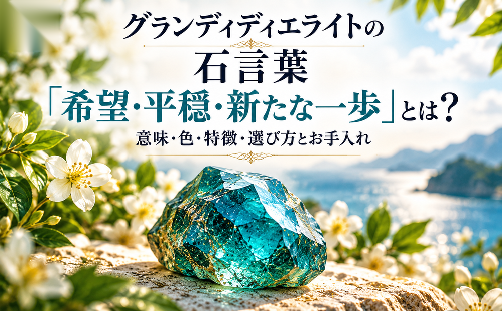 グランディディエライト アイキャッチ グランディディエライト石言葉 希望・平穏・新たな一歩 グランディディエライトのアイキャッチ グランディディエライト石言葉 希望・平穏・新たな一歩
