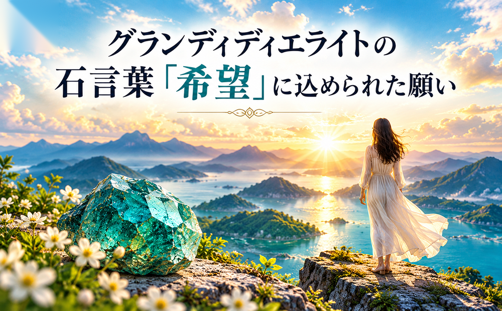 グランディディエライトの石言葉「希望」に込められた願い グランディディエライトの石言葉「希望」に込められた願い