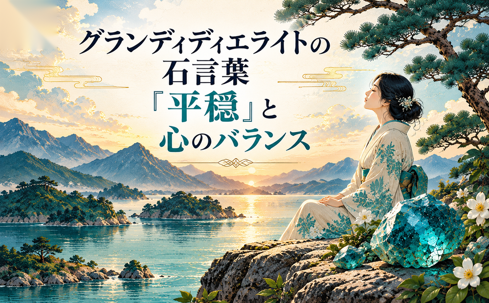 グランディディエライトの石言葉「平穏」と心のバランス グランディディエライトの石言葉「平穏」と心のバランス