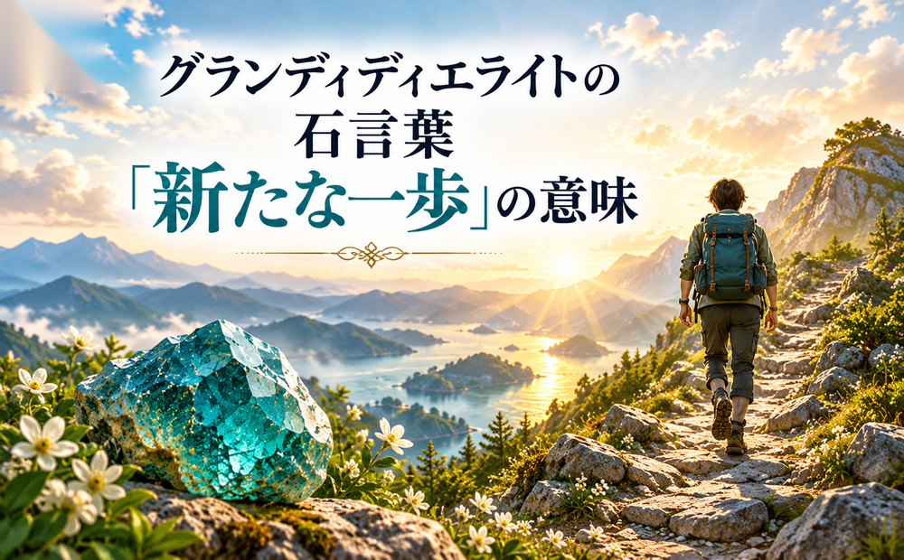 グランディディエライトの石言葉「新たな一歩」の意味 グランディディエライトの石言葉「新たな一歩」の意味