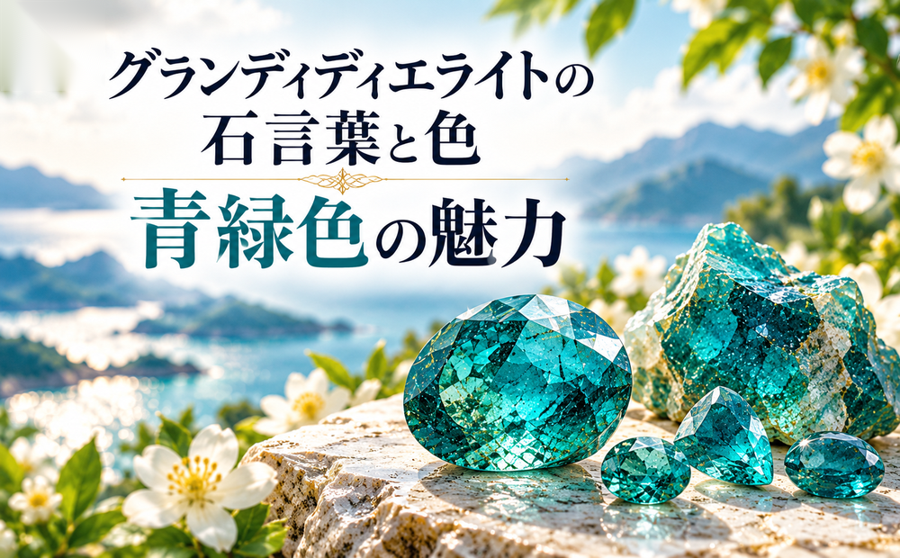 グランディディエライトの石言葉と色|青緑色の魅力 グランディディエライトの石言葉と色|青緑色の魅力