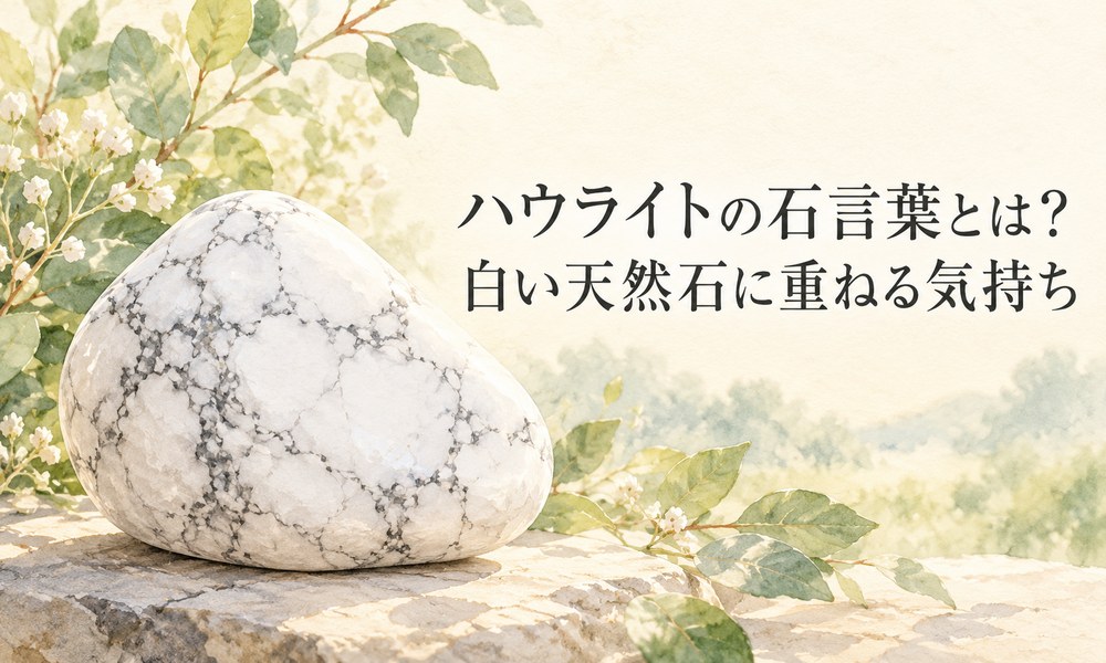 ハウライトの石言葉とは？白い天然石に重ねる気持ち