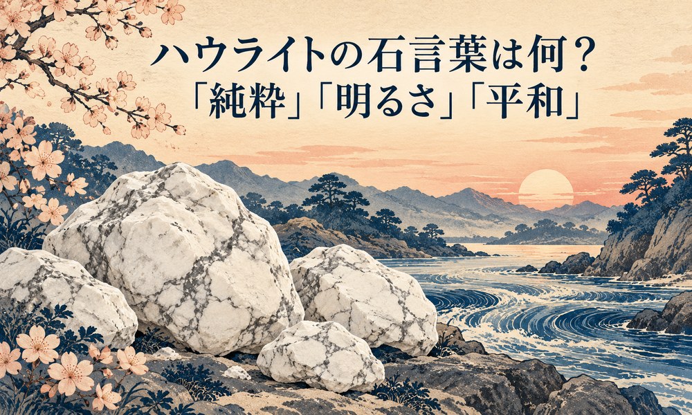 ハウライトの石言葉は何？「純粋」「明るさ」「平和」