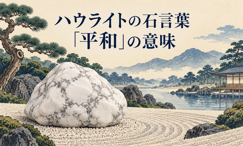 ハウライトの石言葉「平和」の意味
