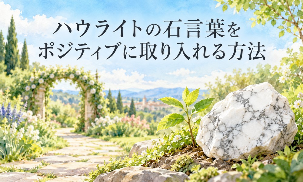 ハウライトの石言葉をポジティブに取り入れる方法