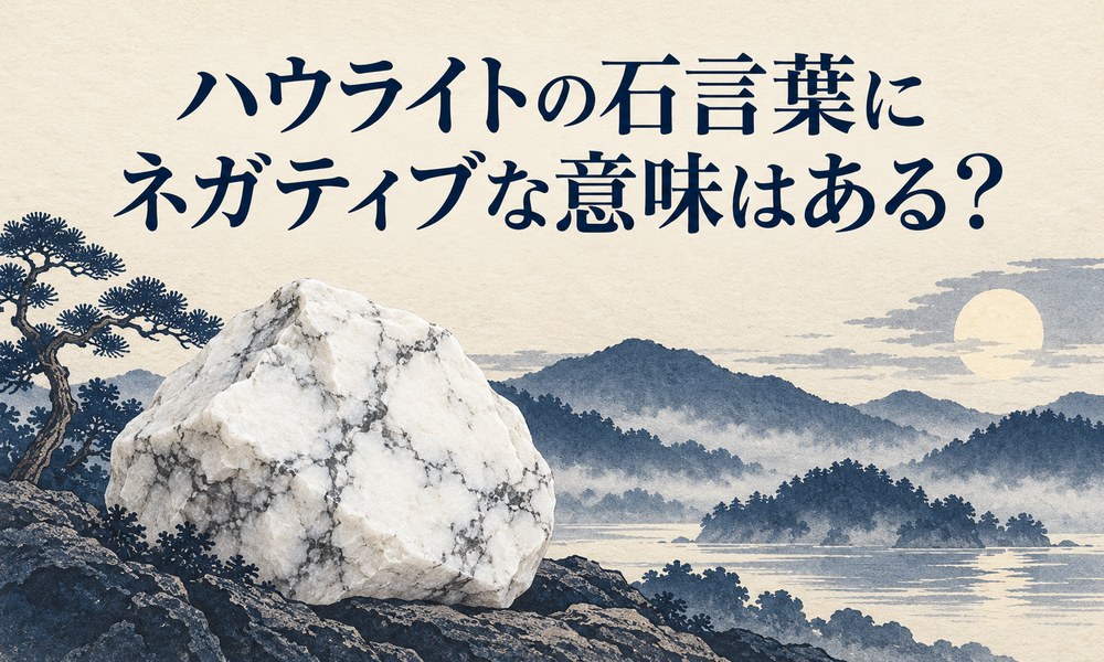 ハウライトの石言葉にネガティブな意味はある？