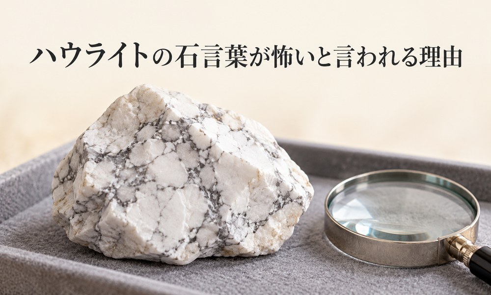 ハウライトの石言葉が怖いと言われる理由