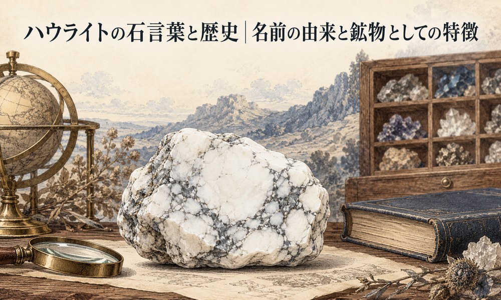 ハウライトの石言葉と歴史｜名前の由来と鉱物としての特徴