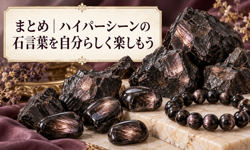 まとめ|ハイパーシーンの石言葉を自分らしく楽しもう まとめ|ハイパーシーンの石言葉を自分らしく楽しもう