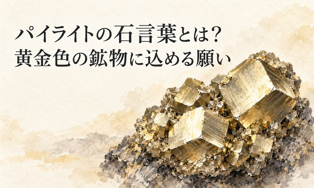 パイライトの石言葉とは?黄金色の鉱物に込める願い パイライトの石言葉とは?黄金色の鉱物に込める願い