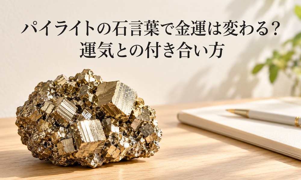 パイライトの石言葉で金運は変わる?運気との付き合い方 パイライトの石言葉で金運は変わる?運気との付き合い方