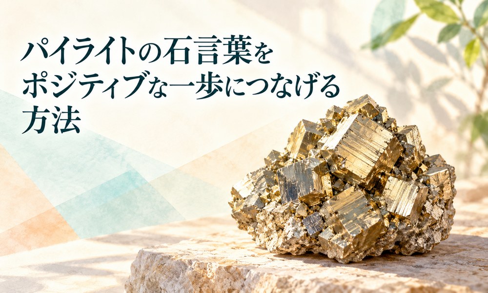 パイライトの石言葉をポジティブな一歩につなげる方法 パイライトの石言葉をポジティブな一歩につなげる方法