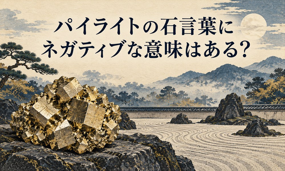 パイライトの石言葉にネガティブな意味はある? パイライトの石言葉にネガティブな意味はある?