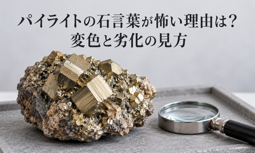 パイライトの石言葉が怖い理由は?変色と劣化の見方 パイライトの石言葉が怖い理由は?変色と劣化の見方
