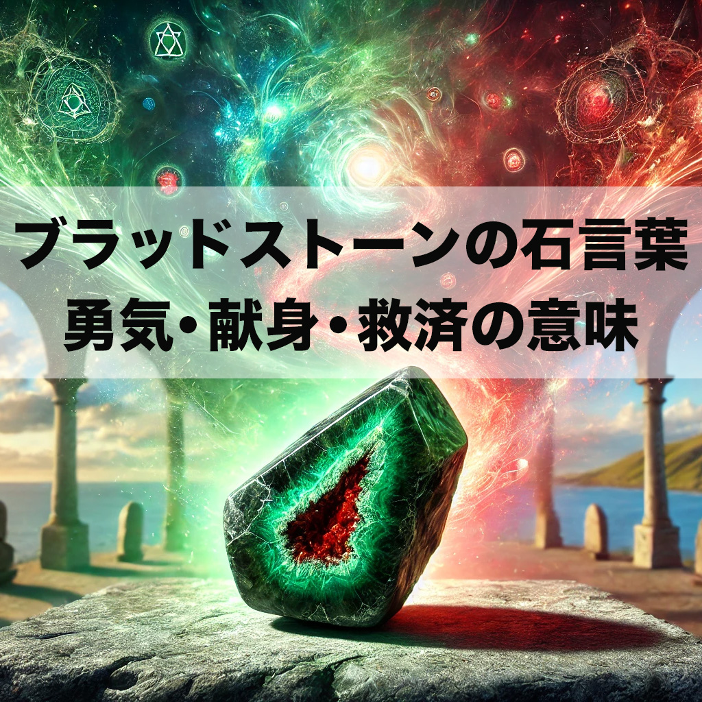 sacdf - ブラッドストーンの石言葉とは？勇気・献身・救済の意味と効果