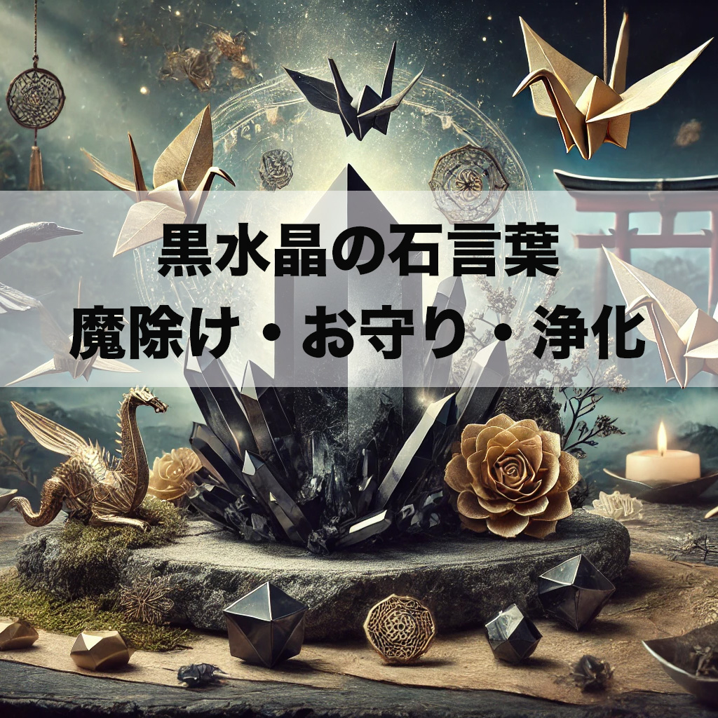 sadasdcas - 黒水晶の石言葉｜魔除け・お守り・浄化の意味と効果